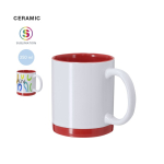 Taza de cerámica con detalles a color para sublimación 350ml