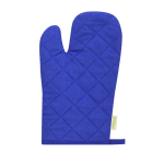 Manopla de algodón orgánico recubierto de goma en parte superior color azul primera vista