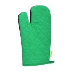 Manopla de algodón orgánico recubierto de goma en parte superior segunda vista