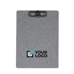 Portapapeles de poliéster RPET con pinza y porta bolígrafos A4 vista principal