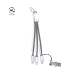 Cable de carga en materiales reciclados con mosquetón para transporte