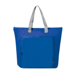 Bolsa nevera plegable de RPET con cremallera y asas medianas 4kg color azul primera vista