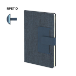 Libreta de RPET con bolsillo para tarjetas A5 hojas a rayas