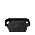 Riñonera de PU de un compartimiento principal y cinta ajustable vista principal