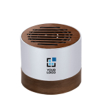 Altavoz de aluminio reciclado GRS y madera de nogal 3W vista principal