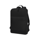 Mochila para portátil de suave PU con bolsillo frontal 15'' color negro primera vista