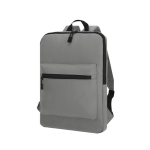 Mochila para portátil de suave PU con bolsillo frontal 15'' color gris tercera vista