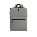 Mochila para portátil de suave PU con bolsillo frontal 15'' color gris primera vista