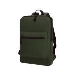 Mochila para portátil de suave PU con bolsillo frontal 15'' color verde primera vista