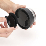 Soporte ventosa de luces de emergencia para superficies no metálicas color negro tercera vista