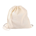 Mochila de cuerdas de algodón natural Oeko-Tex® 150g/m2 color caqui primera vista