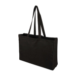 Bolsa de la compra de algodón Oeko-Tex® con fuelle 280 g/m2 primera vista