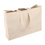 Bolsa de la compra de algodón natural Oeko-Tex® 220 g/m2 tercera vista