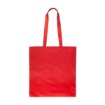 Bolsa de la compra de algodón de colores Oeko-Tex® 140 g/m2 color rojo primera vista