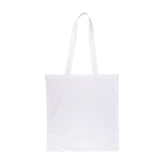 Bolsa de la compra de algodón de colores Oeko-Tex® 140 g/m2 color blanco primera vista