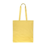 Bolsa de la compra de algodón de colores Oeko-Tex® 140 g/m2 color amarillo primera vista