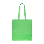 Bolsa de la compra de algodón de colores Oeko-Tex® 140 g/m2 color verde primera vista