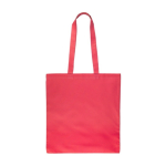 Bolsa de la compra de algodón de colores Oeko-Tex® 140 g/m2 color rosa primera vista