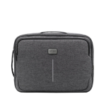Mochila con posibilidad de convertir a maletín de portátil 16'' color gris vista de impresión