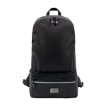 Mochila de poliéster reciclado repelente al agua BrandCharger color negro primera vista