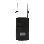 Bandolera de poliéster reciclado con correa ajustable BrandCharger color negro primera vista