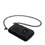 Bandolera de poliéster reciclado con correa ajustable BrandCharger color negro vista de impresión