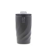 Vaso térmico de acero inoxidable con interior de cerámica 400ml color grafito vista de impresión