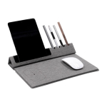 Alfombrilla de ratón multifuncional con soporte y cargador de móvil cuarta vista