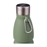 Botella de silicona plegable con tapa de acero y mosquetón 550ml séptima vista