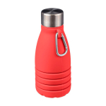 Botella de silicona plegable con tapa de acero y mosquetón 550ml tercera vista