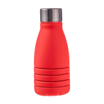 Botella de silicona plegable con tapa de acero y mosquetón 550ml cuarta vista