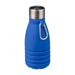 Botella de silicona plegable con tapa de acero y mosquetón 550ml segunda vista