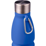 Botella de silicona plegable con tapa de acero y mosquetón 550ml tercera vista
