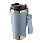 Vaso térmico de acero inoxidable con correa a juego y tapa negra 500ml cuarta vista