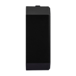 Pequeño altavoz cuadrado personalizable con mosquetón para transporte cuarta vista