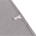 Paño de cocina de algodón reciclado con cinta para colgar 180 g/m2 color gris quinta vista