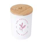 Vela de cera vegetal y parafín con fragancia English Pear color blanco cuarta vista