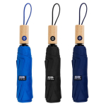 Paraguas antiviento de pongee RPET con mango de bambú Ø97 primera vista