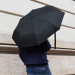 Paraguas antiviento de pongee RPET con mango de bambú Ø97 segunda vista