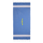 Pareo de algodón reciclado y poliéster en varios colores 150 g/m2 color azul tercera vista