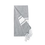 Pareo de algodón reciclado y poliéster en varios colores 150 g/m2 color gris primera vista