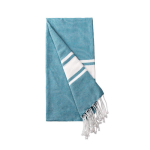 Pareo de algodón reciclado y poliéster en varios colores 150 g/m2 color azul claro primera vista