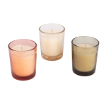 Vela de parafina aromatizada en tarro de cristal translucido primera vista