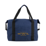 Bolsa de canvas RPET ideal para llevar en el trolley 460 g/m2 color azul marino tercera vista