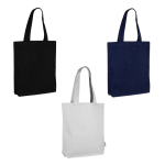 Bolsa de algodón reciclado en colores neutros 320 g/m2 primera vista