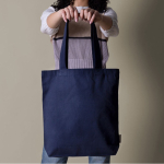 Bolsa de algodón reciclado en colores neutros 320 g/m2 segunda vista