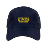 Gorra de microfibra transpirable con agujeros a los costados color azul marino quinta vista