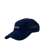 Gorra de microfibra transpirable con agujeros a los costados color azul marino vista principal