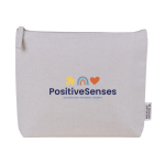 Neceser de algodón reciclado con forro de aluminio isotérmico color natural vista detalle