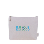 Neceser de algodón reciclado con forro de aluminio isotérmico color natural vista principal